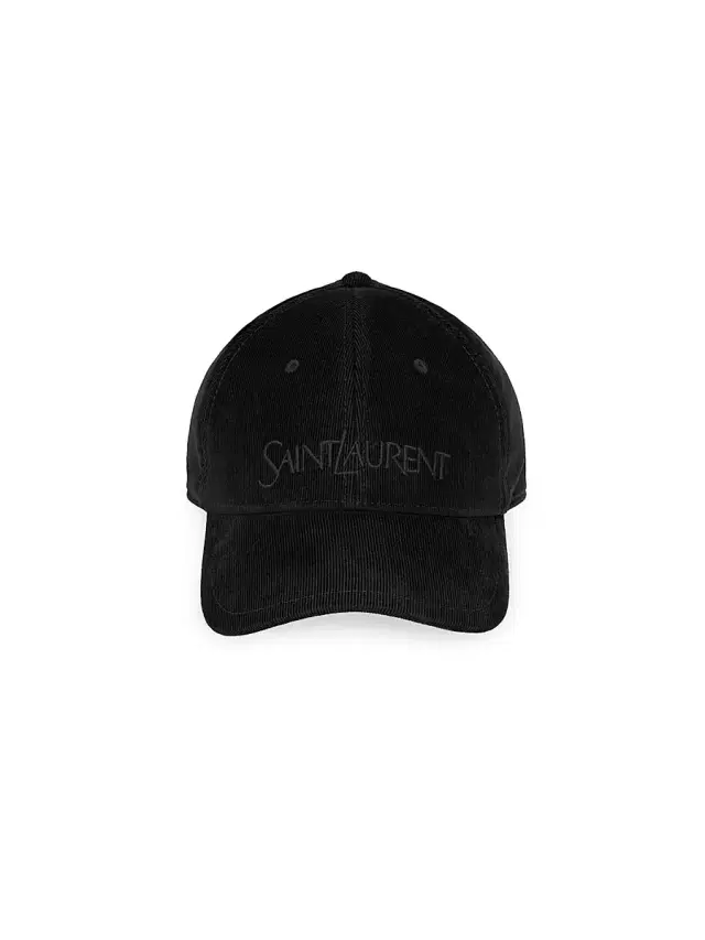 Saint Laurent Men's Vintage Baseball Cap In Corduroy - Black