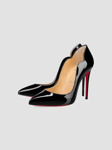 Christian Louboutin Women's Hot Chick 100MM Leather Pumps - Bianco | Thumbnail 4 Christian Louboutin Women's Hot Chick 100MM Leather Pumps - Bianco | Thumbnail 4