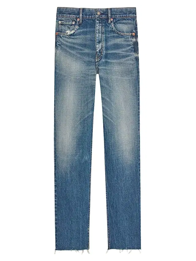 Women's Straight-Fit Jeans - Authentic Vintage Blue