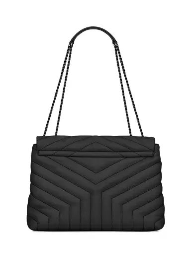 Saint Laurent Women's Loulou Shoulder Bag in Quilted Leather - Black | Thumbnail 3 Saint Laurent Women's Loulou Shoulder Bag in Quilted Leather - Black | Thumbnail 3