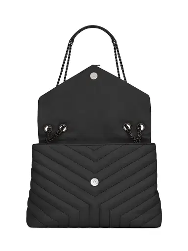 Saint Laurent Women's Loulou Shoulder Bag in Quilted Leather - Black | Thumbnail 5 Saint Laurent Women's Loulou Shoulder Bag in Quilted Leather - Black | Thumbnail 5