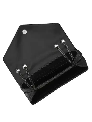 Saint Laurent Women's Loulou Shoulder Bag in Quilted Leather - Black | Thumbnail 6 Saint Laurent Women's Loulou Shoulder Bag in Quilted Leather - Black | Thumbnail 6