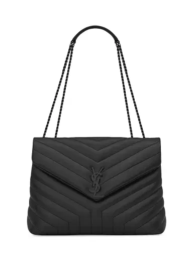 Saint Laurent Women's Loulou Shoulder Bag in Quilted Leather - Black | Thumbnail 1 Saint Laurent Women's Loulou Shoulder Bag in Quilted Leather - Black | Thumbnail 1