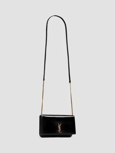 Saint Laurent Women's Cassandre Phone Holder in Patent Leather | Thumbnail 5