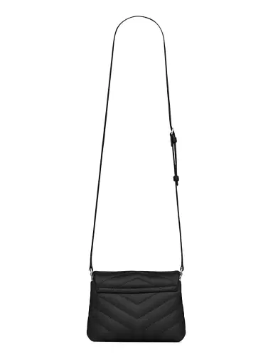 Saint Laurent Women's Mini Loulou Matelassé Leather Crossbody Bag - Nero | Thumbnail 3