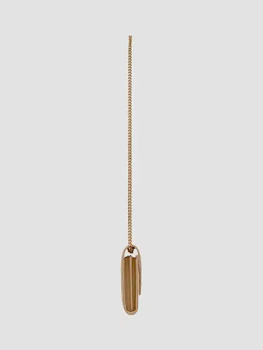 Saint Laurent Women's Classic Cassandre Chain Wallet in Grain De Poudre Leather - Seasalt | Thumbnail 5 Saint Laurent Women's Classic Cassandre Chain Wallet in Grain De Poudre Leather - Seasalt | Thumbnail 5