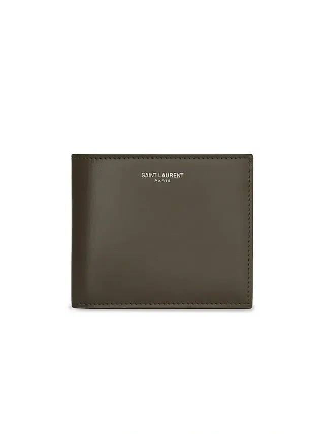 Saint Laurent Men's East/West Wallet in Smooth Leather - Light Musk