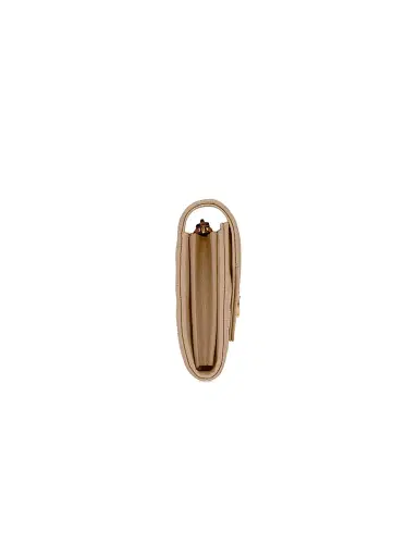 Saint Laurent Women's Monogram Matelassé Leather Flap Wallet - Dark Beige | Thumbnail 3 Saint Laurent Women's Monogram Matelassé Leather Flap Wallet - Dark Beige | Thumbnail 3