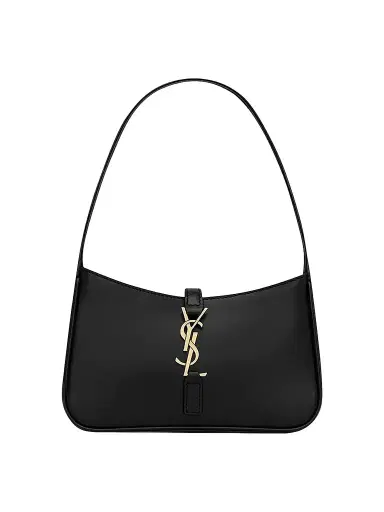 Saint Laurent Women's Le 5 à 7 Mini Hobo in Smooth Leather - Nero | Thumbnail 1 Saint Laurent Women's Le 5 à 7 Mini Hobo in Smooth Leather - Nero | Thumbnail 1