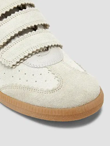 Isabel Marant Women's Beth Suede Low-Top Sneakers - Ecru - Size 11 | Thumbnail 5