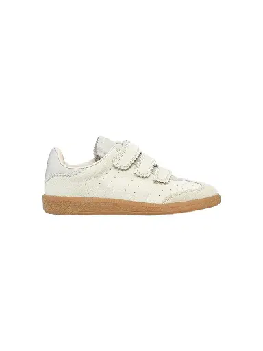 Isabel Marant Women's Beth Suede Low-Top Sneakers - Ecru - Size 11 | Thumbnail 1