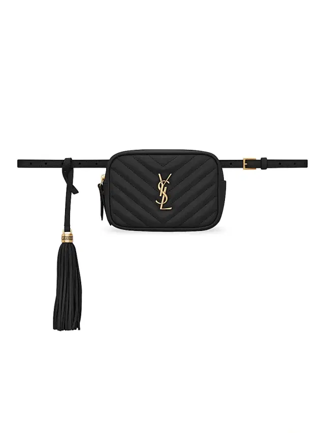 Saint Laurent Women's Lou Belt Bag In Quilted Leather - Nero
