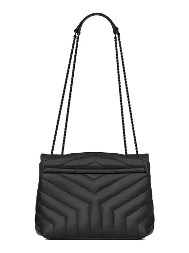 Saint Laurent Women's Loulou Shoulder Bag in Quilted Leather - Black | Thumbnail 4 Saint Laurent Women's Loulou Shoulder Bag in Quilted Leather - Black | Thumbnail 4
