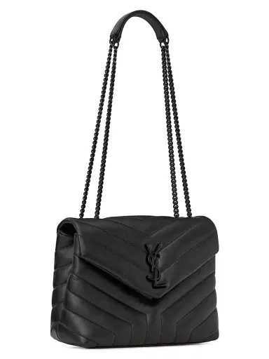 Saint Laurent Women's Loulou Shoulder Bag in Quilted Leather - Black | Thumbnail 7 Saint Laurent Women's Loulou Shoulder Bag in Quilted Leather - Black | Thumbnail 7