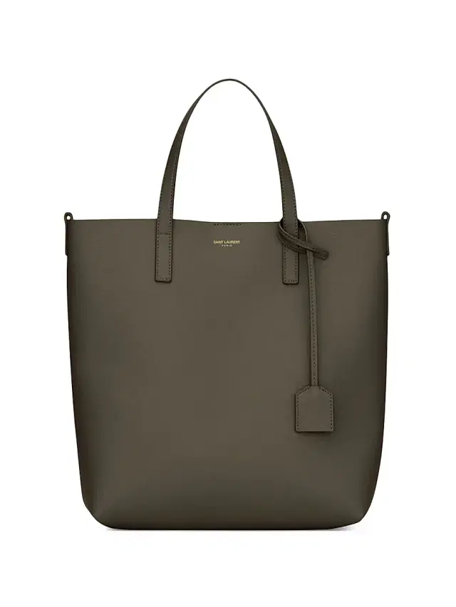 Saint Laurent Women's Shopping Tote Bag in Leather - Light Musk