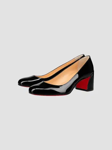 Christian Louboutin Women's Miss Sab 55MM Patent Leather Pumps | Thumbnail 2