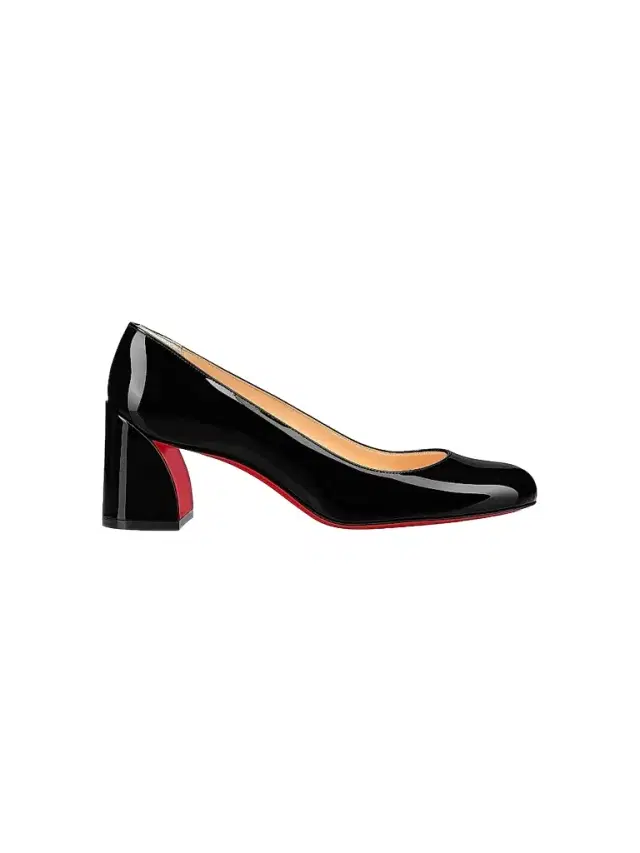 Christian Louboutin Women's Miss Sab 55MM Patent Leather Pumps - Black