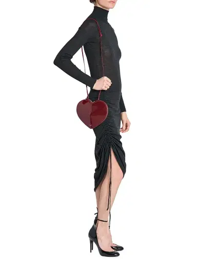 Alaïa Women's Le Coeur Patent Leather Shoulder Bag | Thumbnail 2 Alaïa Women's Le Coeur Patent Leather Shoulder Bag | Thumbnail 2
