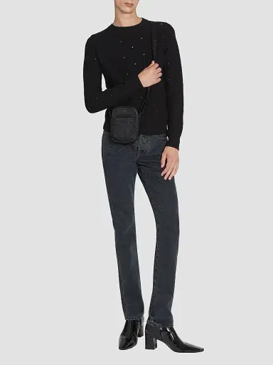Saint Laurent Women's City Mini Camera Bag In Nylon | Thumbnail 2 Saint Laurent Women's City Mini Camera Bag In Nylon | Thumbnail 2