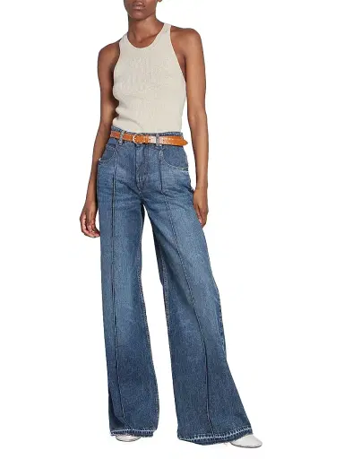 Isabel Marant Women's Zap Studded Leather Belt | Thumbnail 3