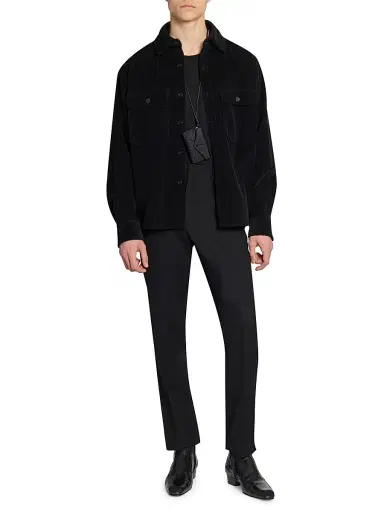 Saint Laurent Men's Cassandre Mini Envelope Bag in Nylon | Thumbnail 2