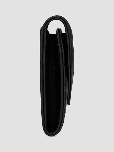 Saint Laurent Women's Cassandre Matelassé  Envelope Wallet in Lambskin - Urban Grey | Thumbnail 6