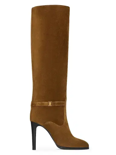 Saint Laurent Women's Diane Boots in Suede | Thumbnail 1 Saint Laurent Women's Diane Boots in Suede | Thumbnail 1