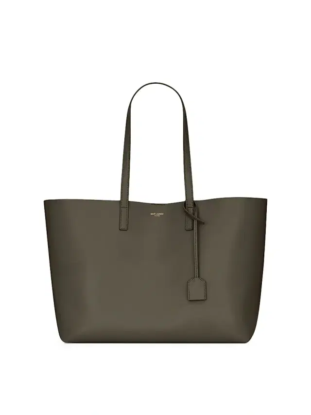 Saint Laurent Women's Shopping  Tote Bag in Leather - Light Musk