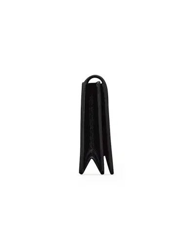 Saint Laurent Women's Cassandre Matelassé Carré Zipped Card Case In Lambskin - Black | Thumbnail 2 Saint Laurent Women's Cassandre Matelassé Carré Zipped Card Case In Lambskin - Black | Thumbnail 2