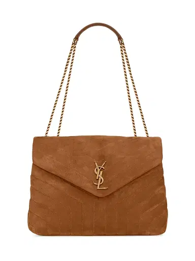 Saint Laurent Women's Loulou in Quilted Suede - Cinnamon | Thumbnail 1 Saint Laurent Women's Loulou in Quilted Suede - Cinnamon | Thumbnail 1