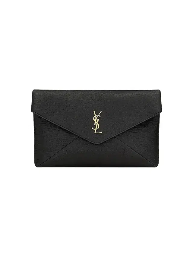 Saint Laurent Women's Cassandre Large Envelope Pouch In Lambskin - Santal