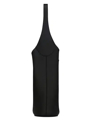 Saint Laurent Women's Le 5 à 7 Hobo Bag in Grained Leather - Black | Thumbnail 4