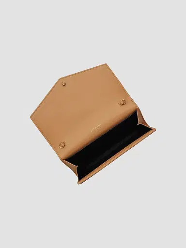 Saint Laurent Women's Uptown Chain Wallet In Micro Raffia | Thumbnail 6 Saint Laurent Women's Uptown Chain Wallet In Micro Raffia | Thumbnail 6