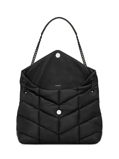 Saint Laurent Women's Puffer in Nappa Leather - Nero | Thumbnail 5 Saint Laurent Women's Puffer in Nappa Leather - Nero | Thumbnail 5