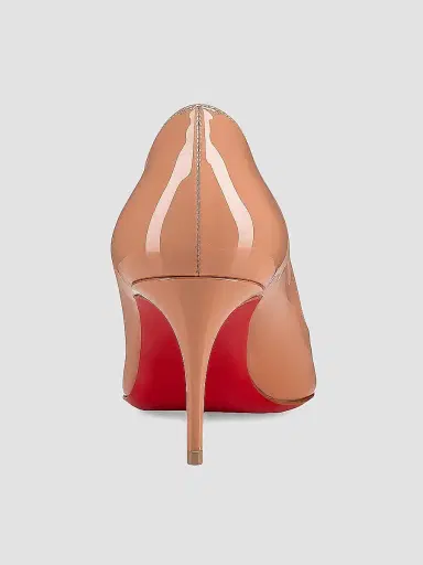 Christian Louboutin Women's Kate 70MM Patent Leather Pumps - Beige - Size 12 | Thumbnail 3 Christian Louboutin Women's Kate 70MM Patent Leather Pumps - Beige - Size 12 | Thumbnail 3