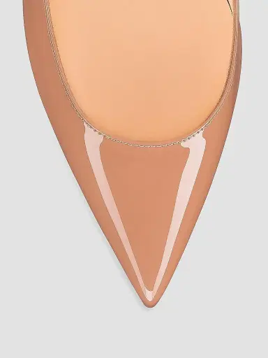 Christian Louboutin Women's Kate 70MM Patent Leather Pumps - Beige - Size 12 | Thumbnail 4 Christian Louboutin Women's Kate 70MM Patent Leather Pumps - Beige - Size 12 | Thumbnail 4