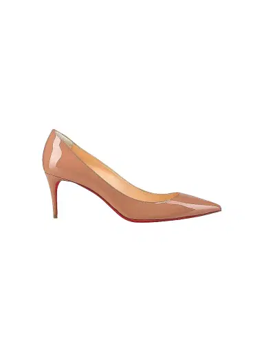 Christian Louboutin Women's Kate 70MM Patent Leather Pumps - Beige - Size 12 | Thumbnail 1 Christian Louboutin Women's Kate 70MM Patent Leather Pumps - Beige - Size 12 | Thumbnail 1