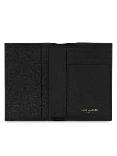 Saint Laurent Men's Cassandre Credit Card Wallet | Thumbnail 4 Saint Laurent Men's Cassandre Credit Card Wallet | Thumbnail 4
