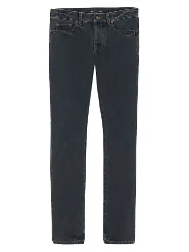 Saint Laurent Men's Slim-Fit Jeans in Denim - Dark Blue - Size 28 | Thumbnail 1