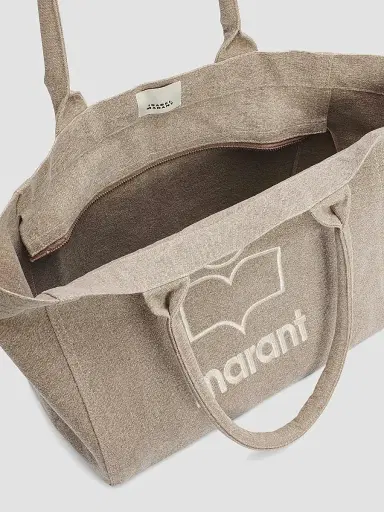 Isabel Marant Women's Yenky Zipped Cotton Tote Bag - Beige | Thumbnail 4