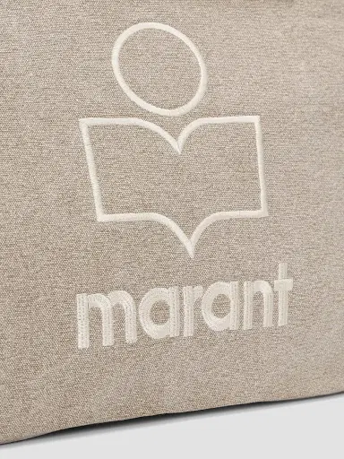 Isabel Marant Women's Yenky Zipped Cotton Tote Bag - Beige | Thumbnail 5