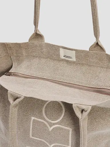 Isabel Marant Women's Yenky Zipped Cotton Tote Bag - Beige | Thumbnail 6