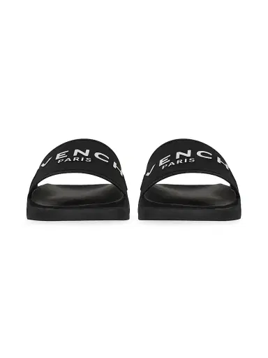 Givenchy Men's Logo Pool Slide Sandals - Black | Thumbnail 2
