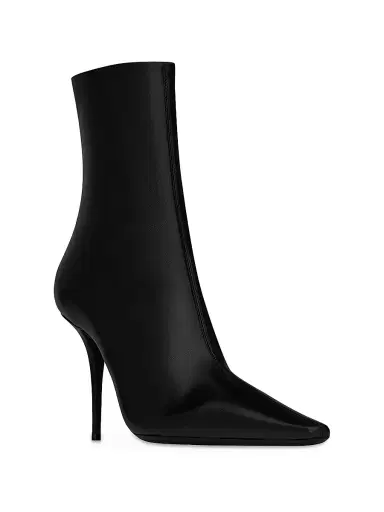 Saint Laurent Women's Ashley Booties in Smooth Leather | Thumbnail 2 Saint Laurent Women's Ashley Booties in Smooth Leather | Thumbnail 2