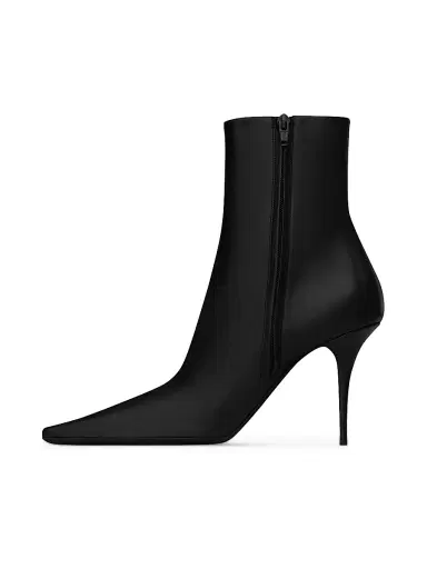Saint Laurent Women's Ashley Booties in Smooth Leather | Thumbnail 3 Saint Laurent Women's Ashley Booties in Smooth Leather | Thumbnail 3