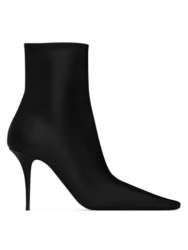 Saint Laurent Women's Ashley Booties in Smooth Leather | Thumbnail 1 Saint Laurent Women's Ashley Booties in Smooth Leather | Thumbnail 1