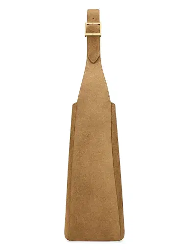Saint Laurent Women's Le 5 a 7 Soft Shoulder Bag in Suede - Golden Leaf | Thumbnail 3 Saint Laurent Women's Le 5 a 7 Soft Shoulder Bag in Suede - Golden Leaf | Thumbnail 3