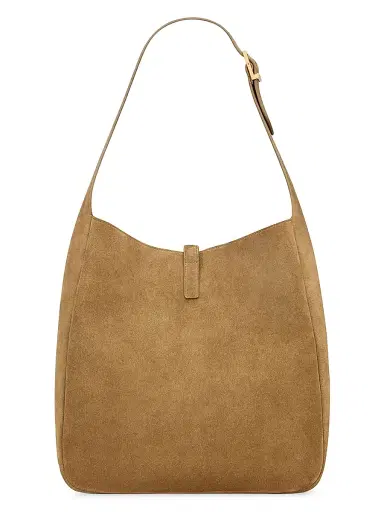 Saint Laurent Women's Le 5 a 7 Soft Shoulder Bag in Suede - Golden Leaf | Thumbnail 5 Saint Laurent Women's Le 5 a 7 Soft Shoulder Bag in Suede - Golden Leaf | Thumbnail 5