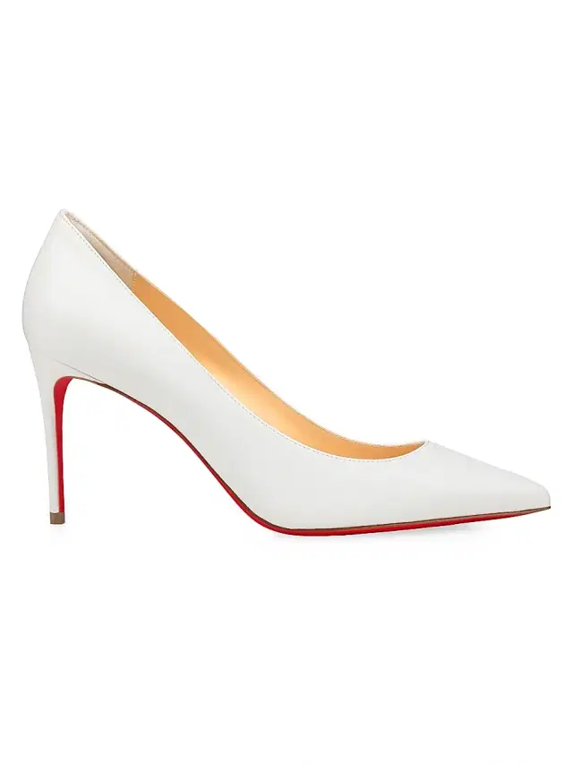 Women's Kate 85MM Leather Pumps - White