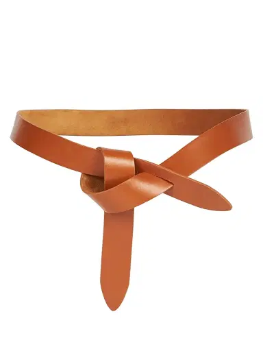 Isabel Marant Women's Lecce Leather Wrap Belt - Cognac - Size Large | Thumbnail 1